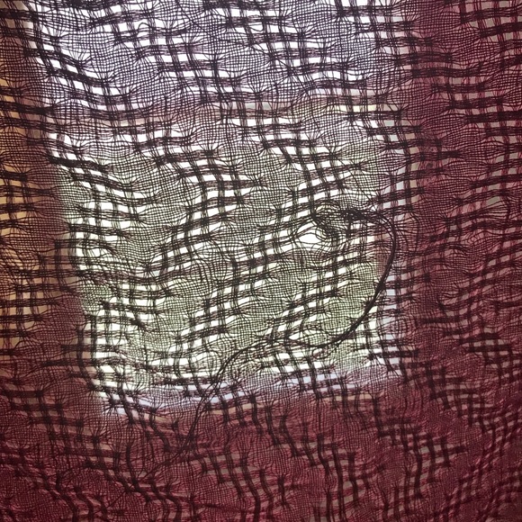 FREE PEOPLE Oversized Burgundy Wrap Scarf - Picture 6 of 6